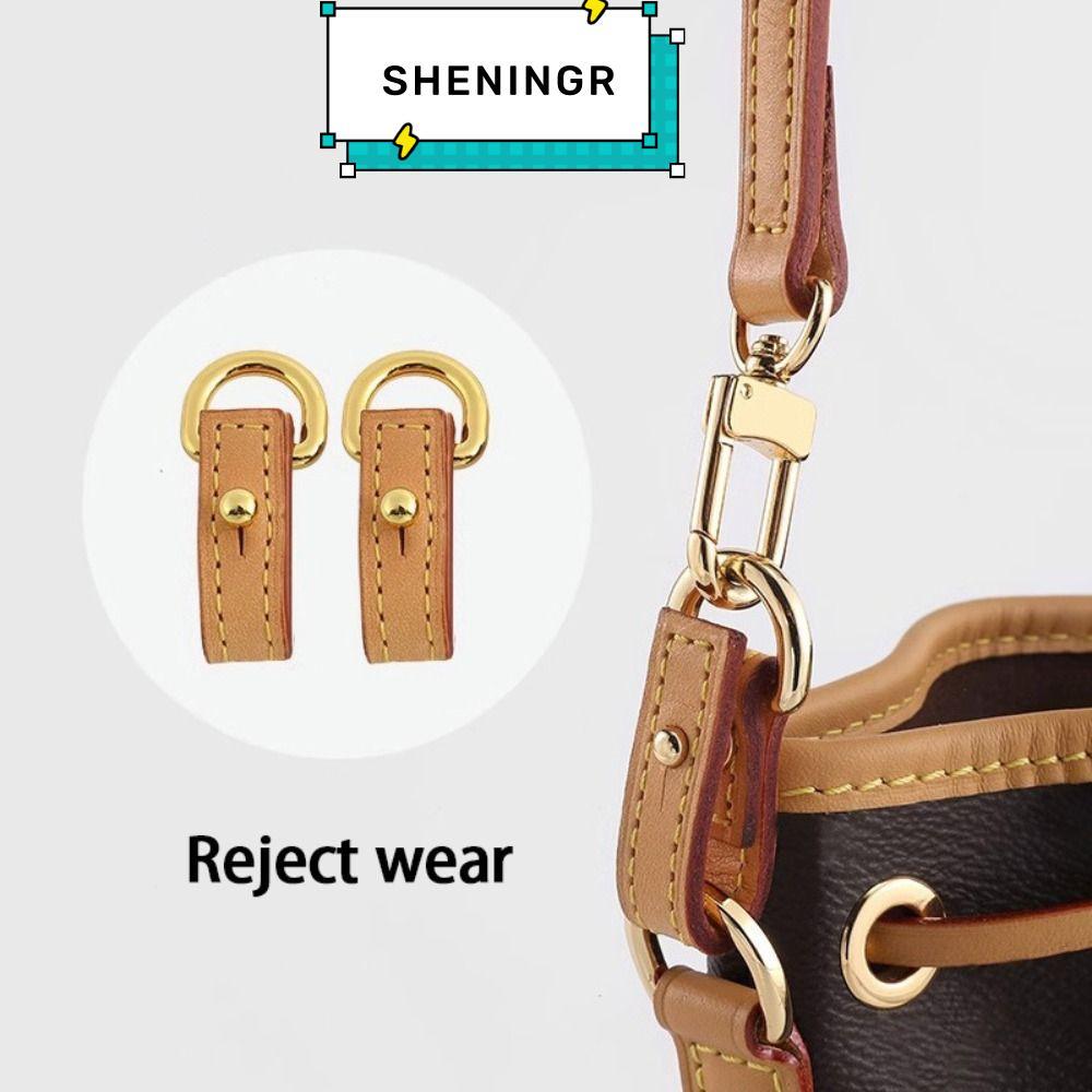 LV SHENING5R Anti-Wear Buckle,สวมใส่ฮาร์ดแวร์ป้องกันกระเป๋าขยายโซ่,หนังทนทานสายคล้องไหล่แหวนป้องกันส