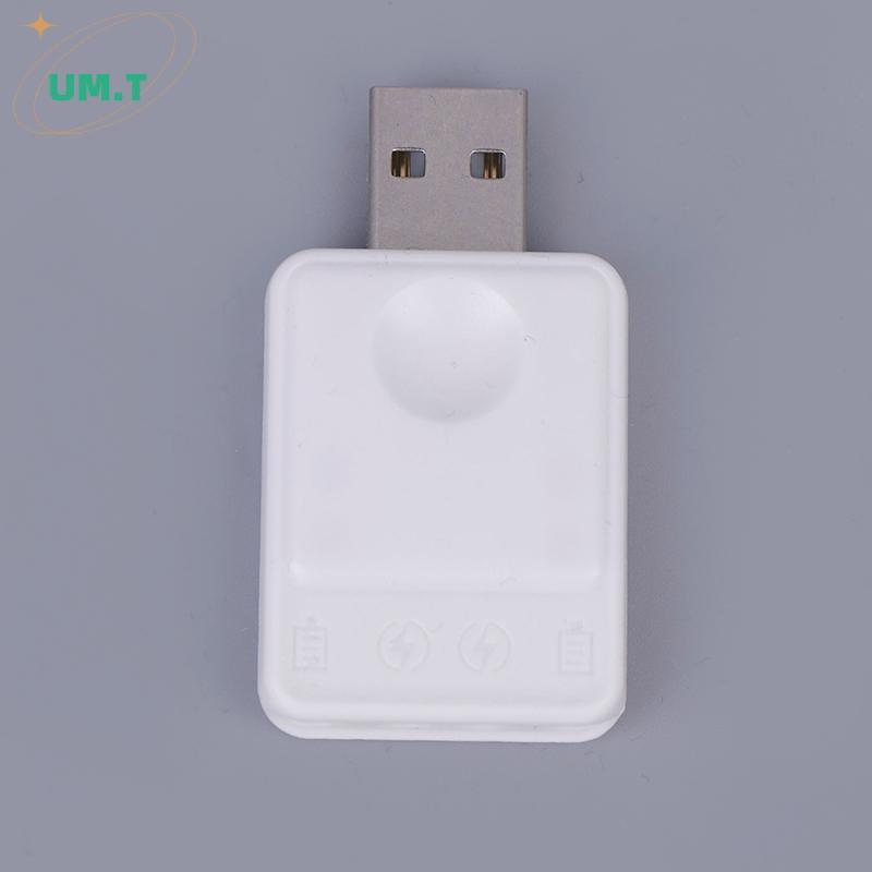 UM.T CR425 เครื่องชาร์จแบตเตอรี่ไฟฟ้าตกปลาลอยชาร์จ CR425 แบตเตอรี่เครื่องชาร์จ USB 2 รูอะแดปเตอร์ชาร