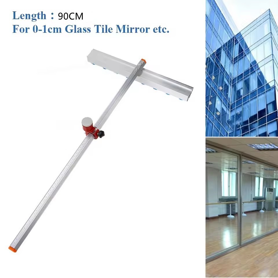เครื่องตัดกระจก แท่นตัดกระเบื้อง ที่ตัดกระจก ตัวที 90cm ที่ตัดกระเบื้อง เครื่องตัดกระเบื้อง มีดดันกระจกความแม่นยําสูงคู่