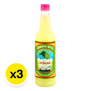 น้ำมะนาวโอปอล์ 45% ขนาด 750 มล. x 3 ขวด เปรี้ยวหอมคงที่ ยำส้มตำรสไม่เพี้ยน ไม่ต้องคั้นจนมือลอก โปโลแมน POLOMAN