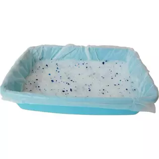 (ถุง) M-Pets ทรายแมวคริสตัลผสมเม็ดบีทสีฟ้า 5L ทรายแมวไดมอนด์​ Diamond Silica Cat Litter ส่งด่วน