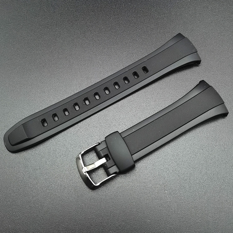 Casio Original Strap WVA-M640/M650/WVQ-M410 เรซิ่นผู้ชายผู้หญิงอุปกรณ์เสริม