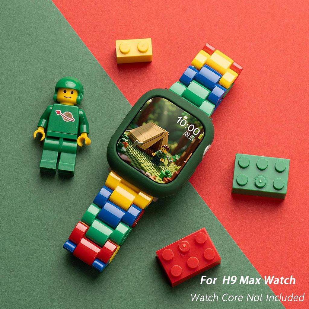 สายนาฬิกาซิลิโคน + สายรัดสีลูกกวาดสําหรับสมาร์ทวอทช์ H9 Max สําหรับ Redmi Watch 4