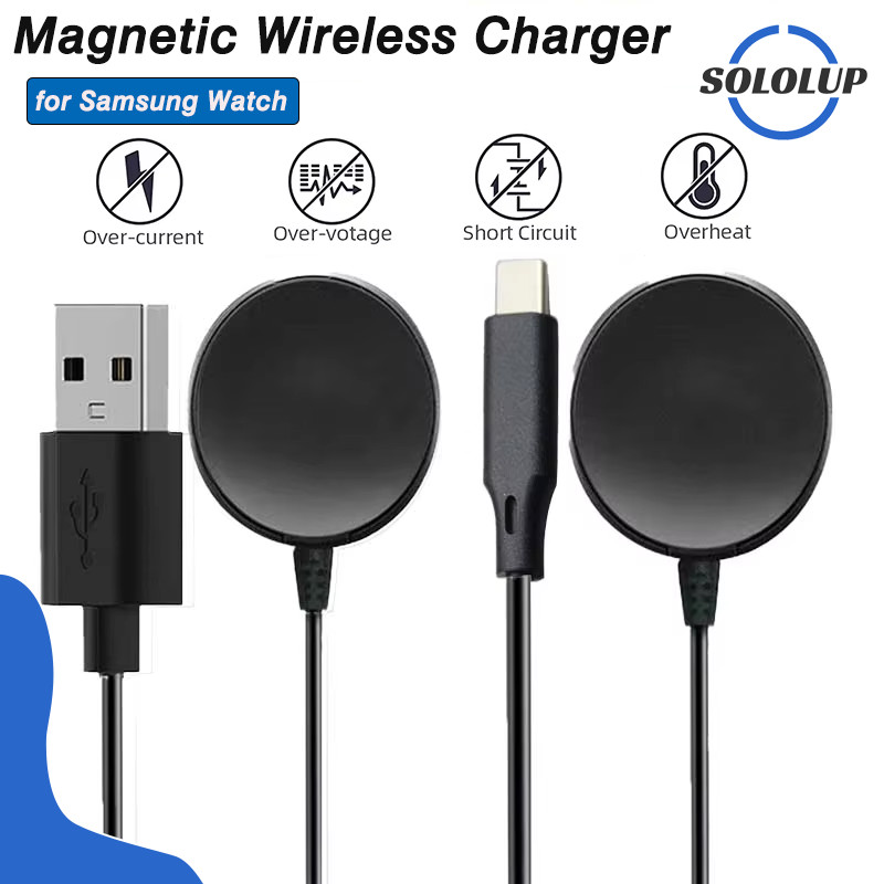 Tpye-C / USB นาฬิกาชาร์จไร้สาย for Samsung Galaxy Watch 9 8 /9 8 Classic /Ultra 2 47mm /FE/7/6/5/4/C
