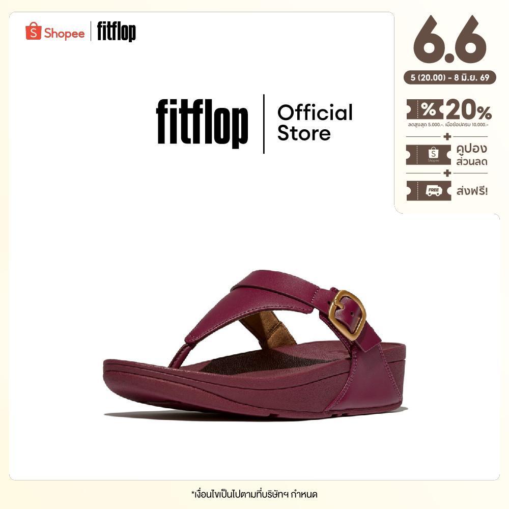 FITFLOP LULU ADJUSTABLE LEATHER รองเท้าแตะแบบหูหนีบผู้หญิง รุ่น ES8-288 สี RED