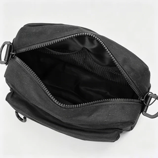 Simple Multi-Layer Storage Messenger กระเป๋าสี่เหลี่ยมเล็กแบบพกพา Commuter Outing กระเป๋าสะพาย