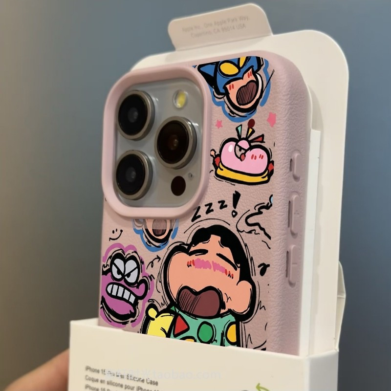 Graffiti Shin-Chan รูปแบบเหมาะสําหรับ iPhone XR 16 Pro รูปที่ 7