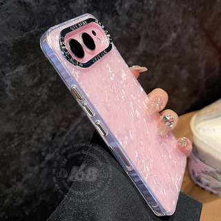 เคส Vivo X300FE X300 FE Case ลายฝาหอยมุกผีเสื้อวิบวับกันกระแทก พร้อมกรอบเลนส์โลหะ เคสหรูสำหรับผู้หญิง นักเรียน และสาวๆ