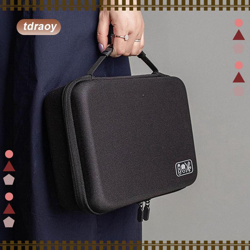 [tdraoy] ปัตตาเลี่ยนตัดผม Travel Case Trimmer Storage Bag Barber Tool Accessories Organizer with Dividers Hard EVA กันกระแทกเหมาะสําหรับผู้ชาย Travel Da