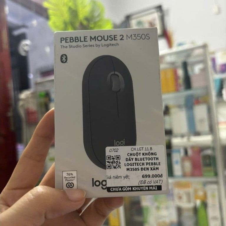 เมาส์ไร้สาย Logitech Pebble Mouse 2 M350s รุ่นอัพเกรดของชุด Pebble M350