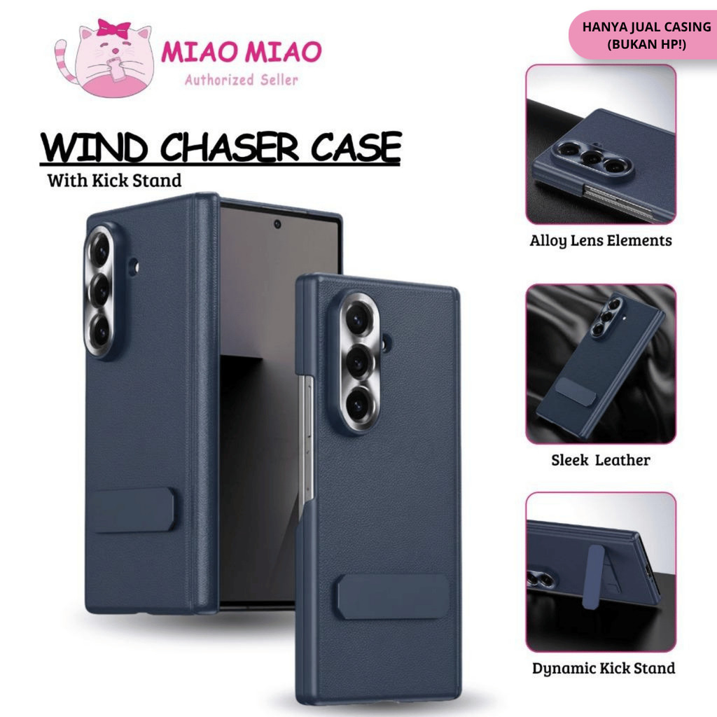ลม Chaser Series เคสหนังสําหรับ Samsung Galaxy Z FOLD 8 ULTRA / Z FOLD 8 / Z FOLD 7 / Z FOLD 6 / Z F