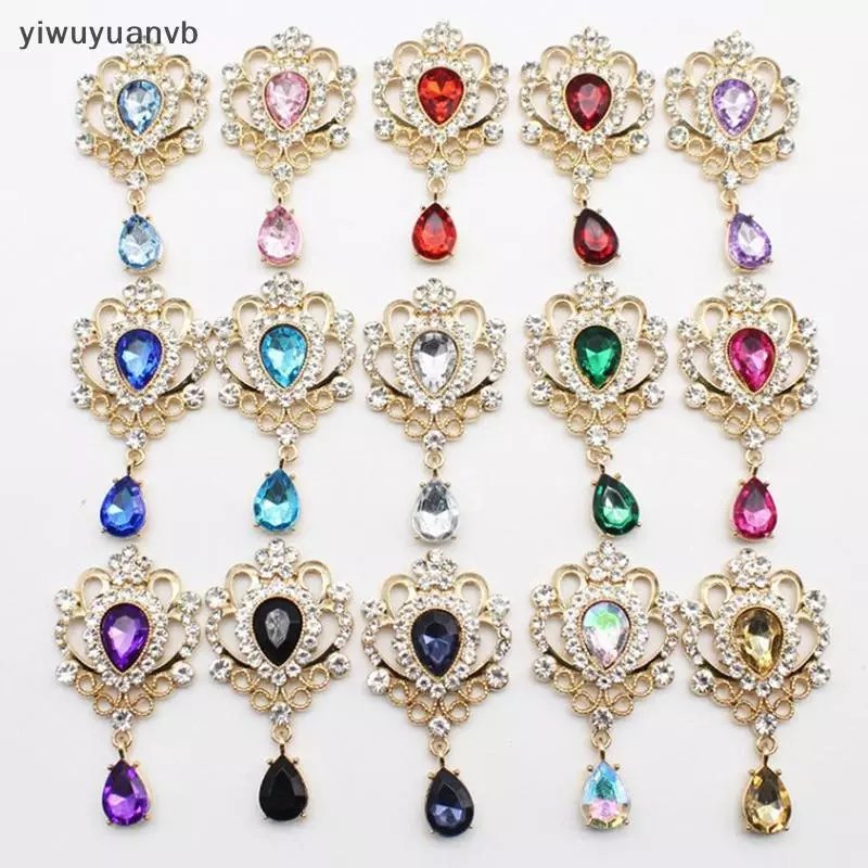 Yiwuyuanvb] 32*60 มม.สําหรับเย็บปักถักร้อย Rhinestone ปุ่มผม Manualidades อุปกรณ์เสริม Diy แบน ba เข็มกลัดเครื่องประดับอุปกรณ์เสริมใหม่