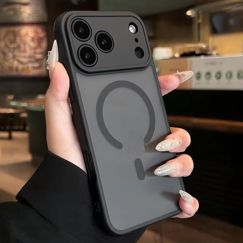 Hard Matte Magnetic Clear เคส for IPhone 17 Pro Max 11 14 13 15 16 12 17promax 15promax 16promax เคสโทรศัพท์มือถือ