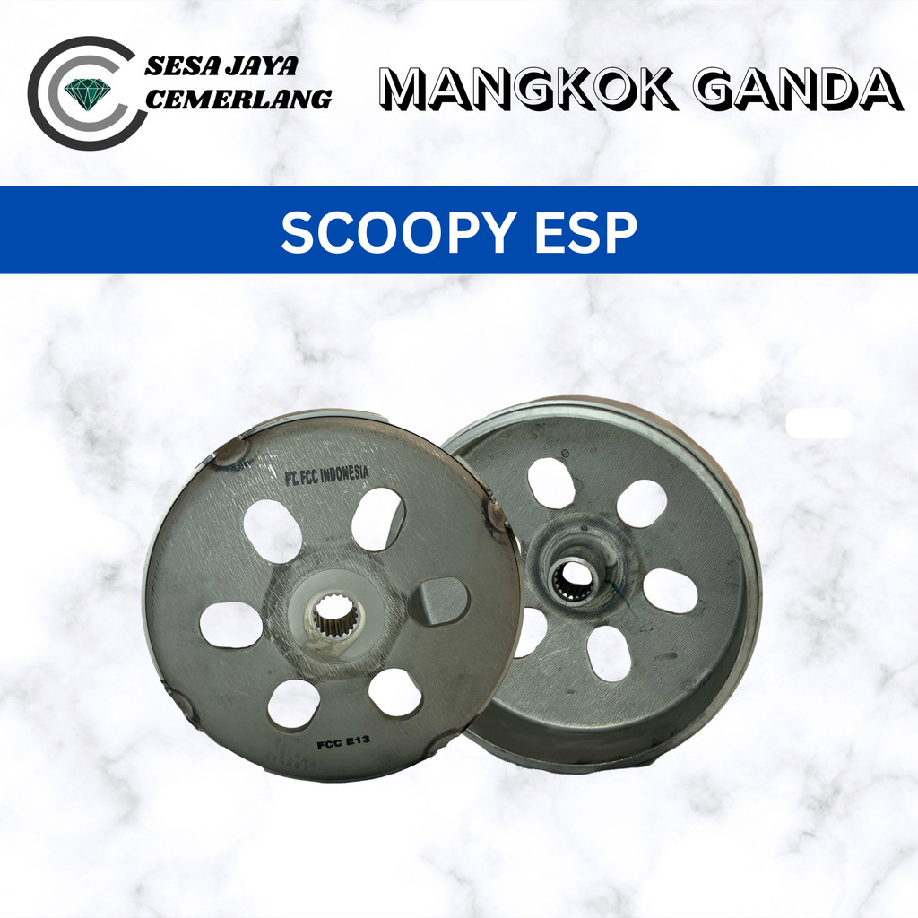 ชามคู่ FCC สําหรับ Scoopy ESP (K16) ของแท้ 100%