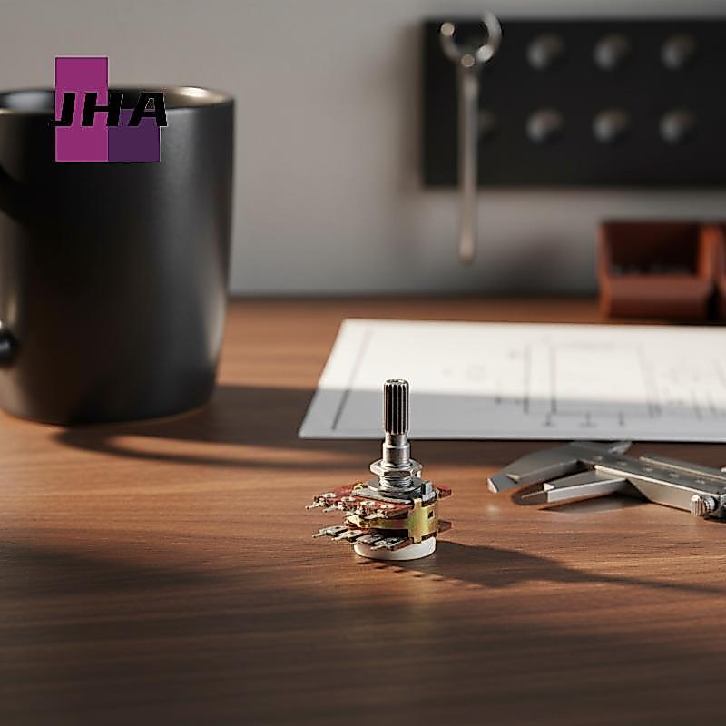[JHA] RK16 Double Potentiometer B100K 2 ชิ้น 25 มม.ยาวเพลาสําหรับการปรับโทนเสียงอะไหล่ใหม่