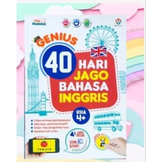 Buku Genius  40 Hari Jago Bahasa Inggris Untuk Anakusia 4Th+