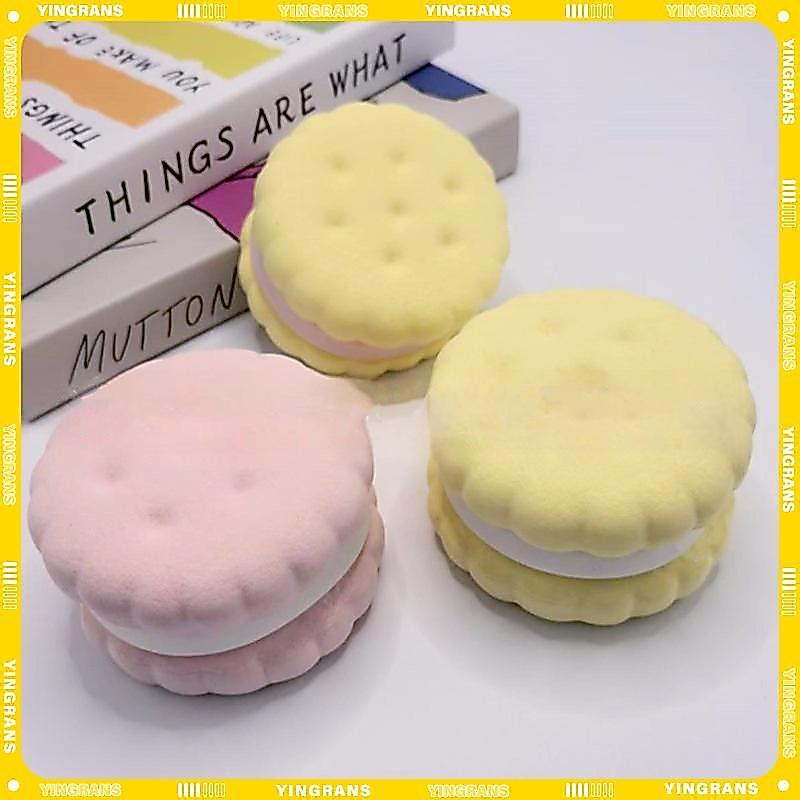 [yingrans] Slow Rising Squishy Biscuit Fidget Toy Soft Touch การออกแบบที่สมจริงเหมาะสําหรับความเครียดบรรเทาเด็กผู้ใหญ่ TH