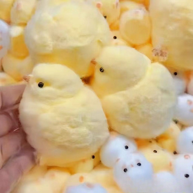 Handmade Taba Squishy Big Yellow Chick ของเล่น TPR Chicks ของเล่นบีบคลายเครียด