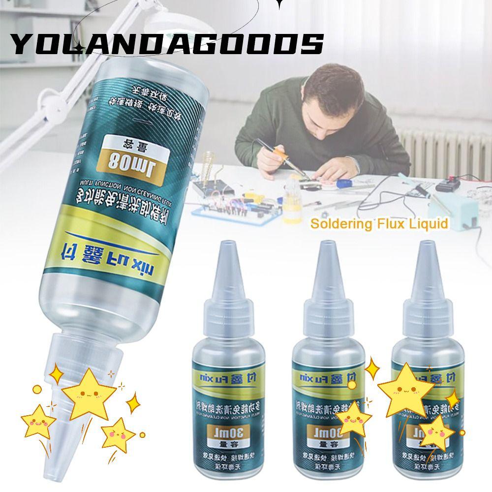 YOLA ฟลักซ์สแตนเลส, ซ่อมแซมอย่างรวดเร็ว 30ml 80ml ทําความสะอาดฟรีบัดกรีฟลักซ์, แบตเตอรี่สากลอิเล็กโทรดบัดกรีบัดกรีฟลักซ์ของเหลวโลหะบัดกรีช่วย