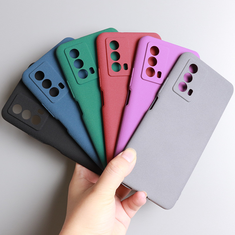 Iqooz5x เคสโทรศัพท์ยายสีเทา Z6x/Z7x/Z7i เหมาะสําหรับ vivoiqooz3 Frosted Anti-slip iq008pro ซิลิโคนอ่