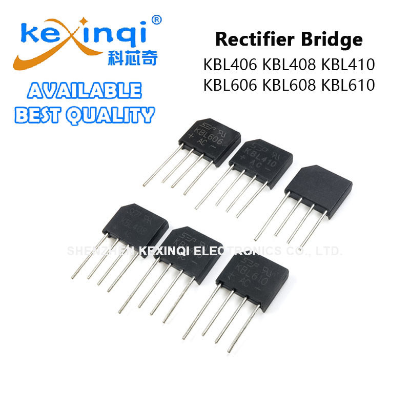 (5 ชิ้น) KBL406 KBL408 KBL410 KBL606 KBL608 KBL610 สะพานเรียงกระแสแบน