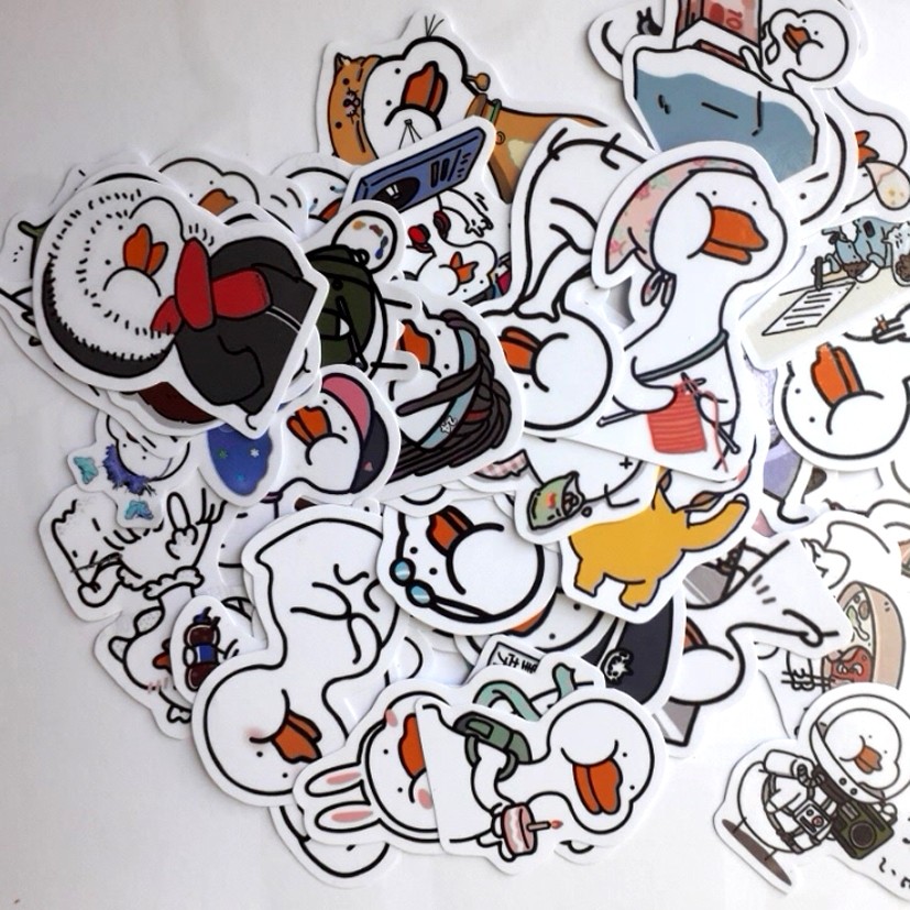 สติ๊กเกอร์ / meme Duck สติ๊กเกอร์ขลิบตามภาพ
