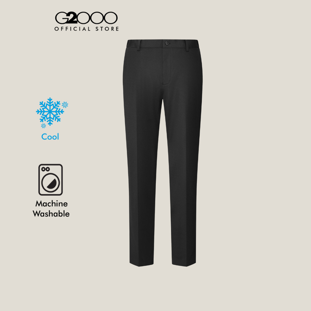 G2000 กางเกงขายาวแบบทางการสำหรับผู้ชาย Slim Fit รุ่น 5615360399 สีดำ