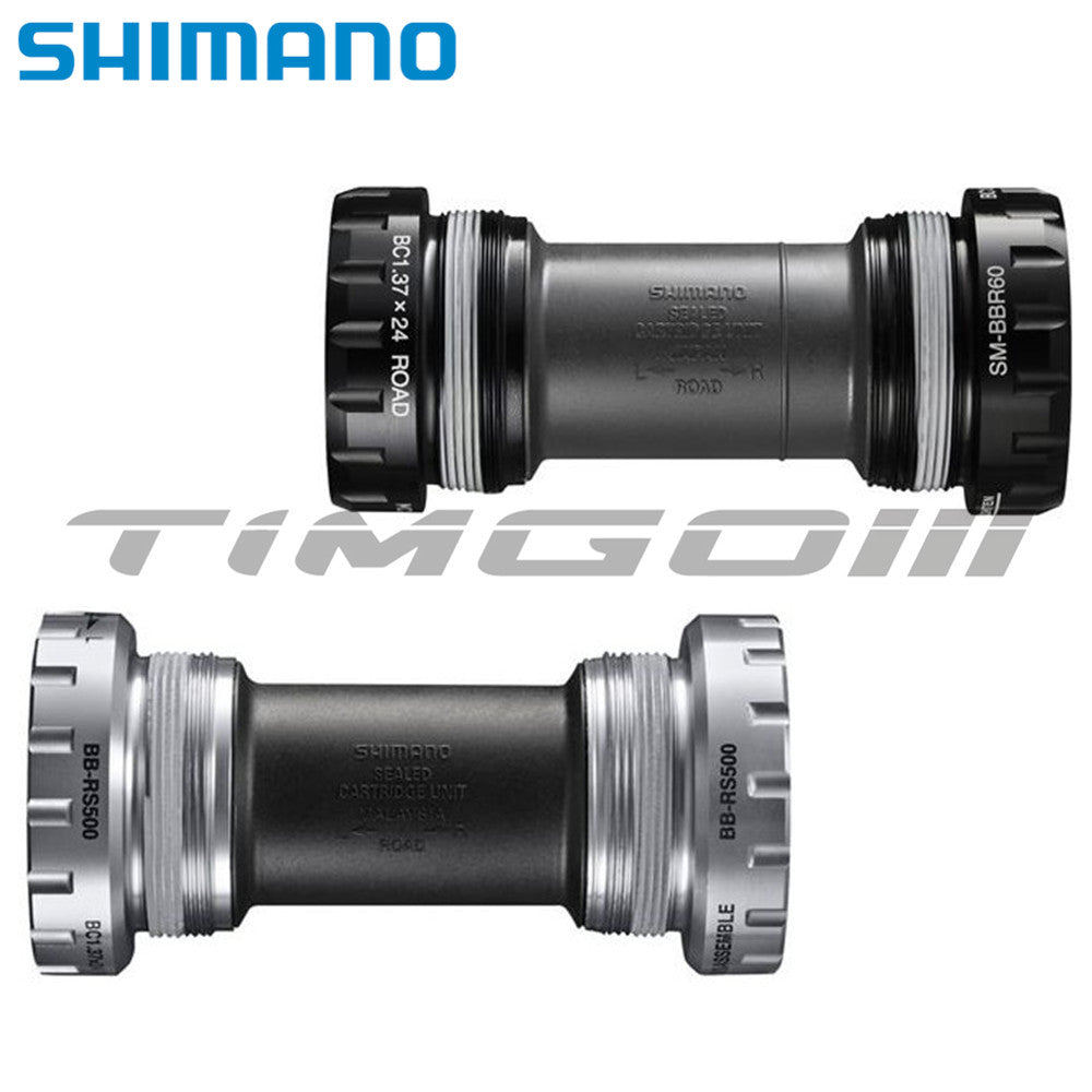 Shimano Bottom Bracket BB-RS500 SM-BBR60 Road Bike Hollowtech II BSA ด้ายภาษาอังกฤษ 68-70mm