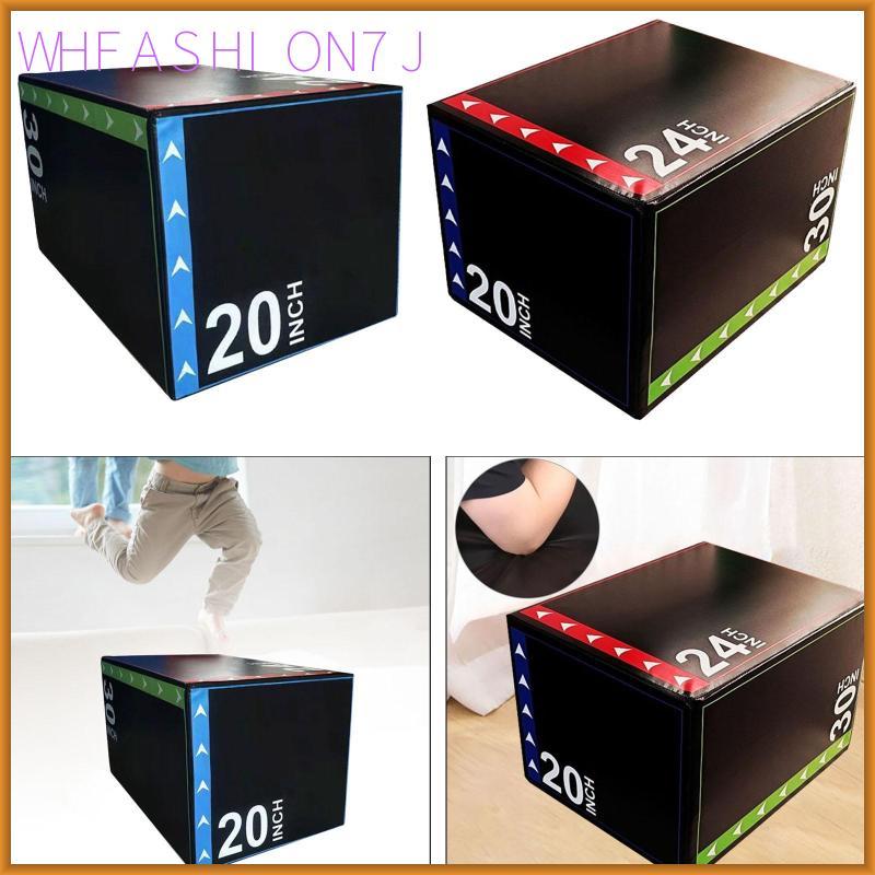 [whfashion7j] Jump Box 3 in 1 Plyometric Step Platform Agility อุปกรณ์ออกกําลังกายพร้อมฟองน้ํา EPE C