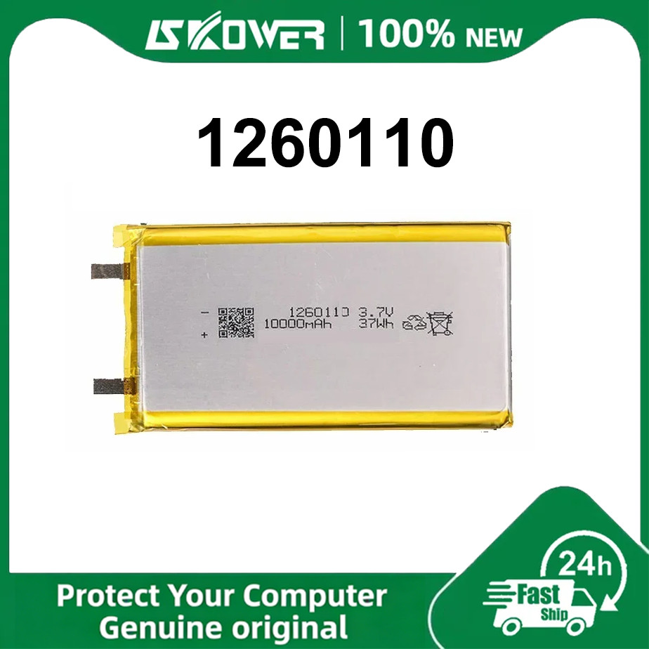 แบตเตอรี่โพลิเมอร์แบบชาร์จได้คุณภาพสูง 3.7V 10000mAh รุ่น 1260110 สำหรับของเล่น พาวเวอร์แบงค์ GPS แล็ปท็อป และไฟแคมป์ปิ้