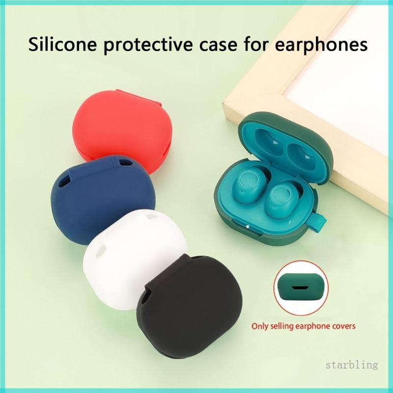 Star ยืดหยุ่นซิลิโคนป้องกันกรณีสําหรับ JLab JBuds Mini Earbud ฝาครอบกันกระแทก Scratch ทนแขน Dail