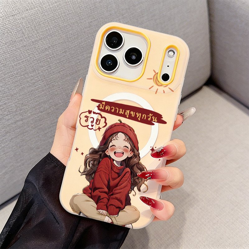Well🛰2-in-1 เคสเจลลี่แม่เหล็ก for เคสไอโฟน เหมาะสำหรับiPhone17 16 11 13 12 14 15 PROMAX  16 14 15PLUS 11 13 PRO X/XS XR