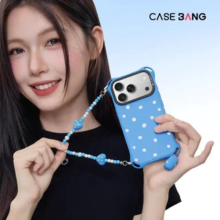 CASEBANG พวงกุญแจโทรศัพท์รูปหัวใจคู่ เข้ากันได้กับโทรศัพท์มือถือและเคสส่วนใหญ่