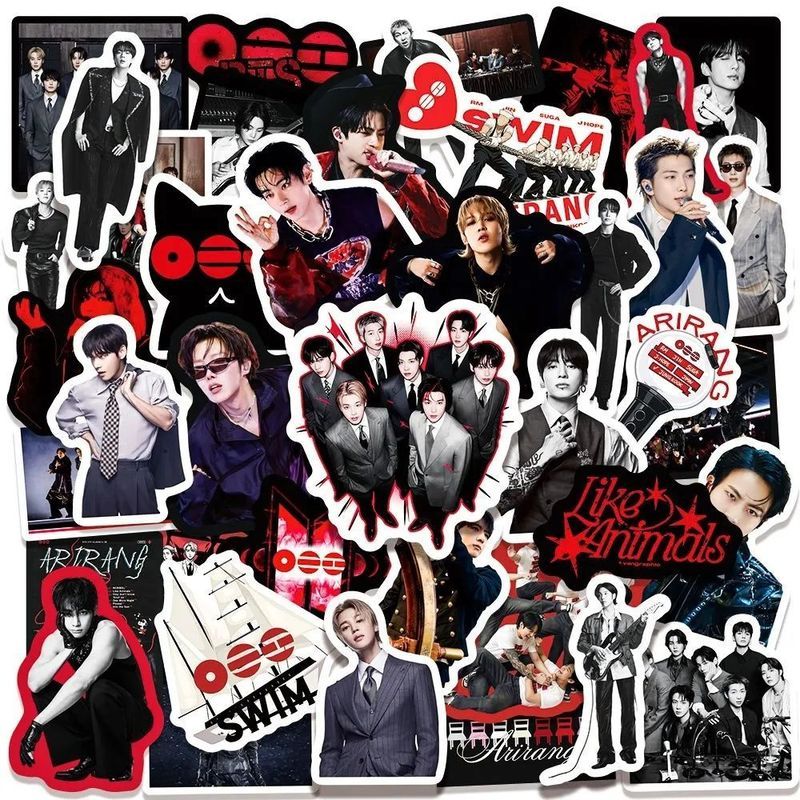 100 แผ่น bts Lang arirang bts อัลบั้มเวทีสติกเกอร์ผสมสินค้าสติกเกอร์กันน้ํา260521