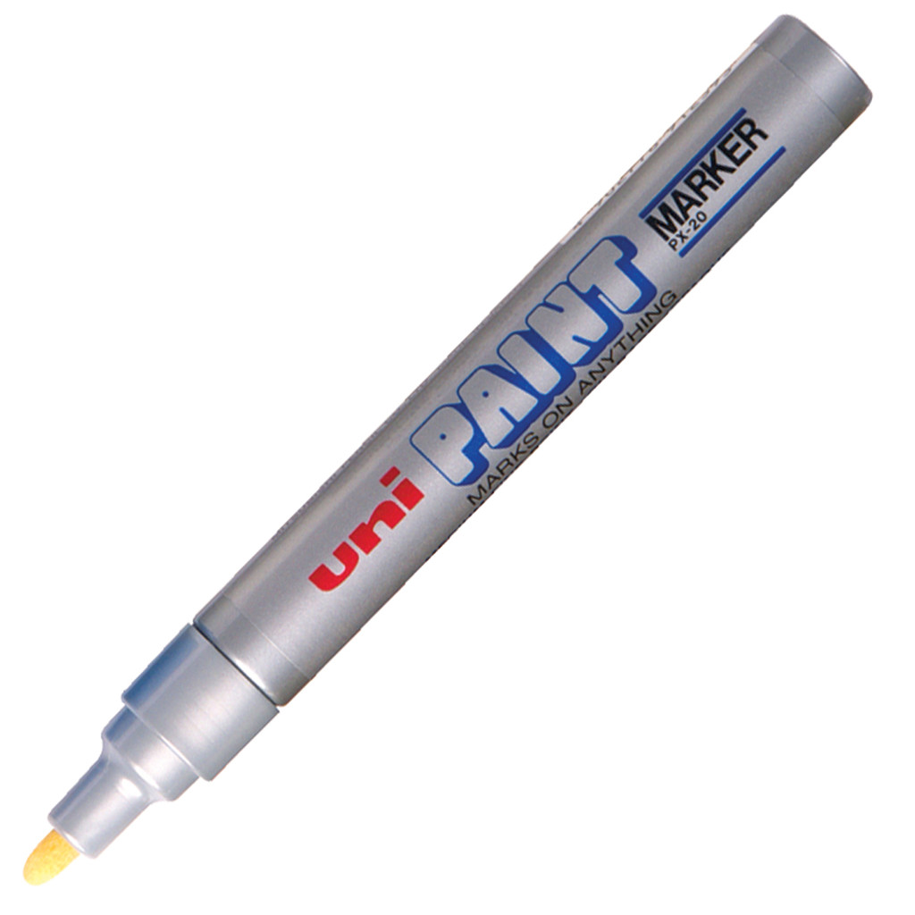 UNI ปากกาเพ้นท์ รุ่น PX-20 สีเงิน ขนาด 2.2-2.8 มม.