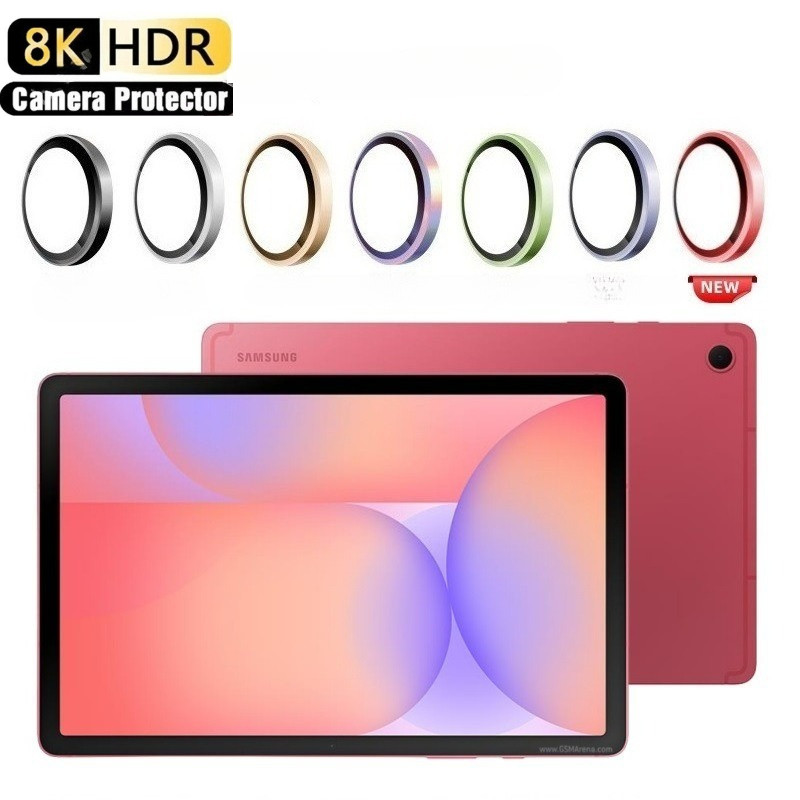 ฟิล์มกระจกนิรภัยเลนส์กล้อง สําหรับ Samsung Galaxy Tab A11/A11+/A9/A9+ พร้อมวงแหวนอลูมิเนียม ปกป้องเลนส์