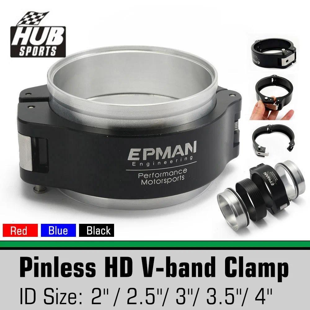 HU   Pinless Hanger Type HD 2"/2.5"/3"/3.5"/4" V-band Clamp w Flange For Radiator Hose Intercooler T