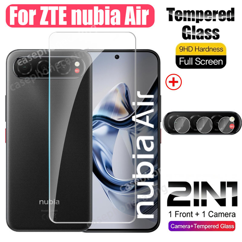 ป้องกันหน้าจอสําหรับ ZTE Nubia Air 4G 5G 2025 กล้อง 9H แก้ว 2in1 กระจกนิรภัย Clear View กระจกป้องกัน