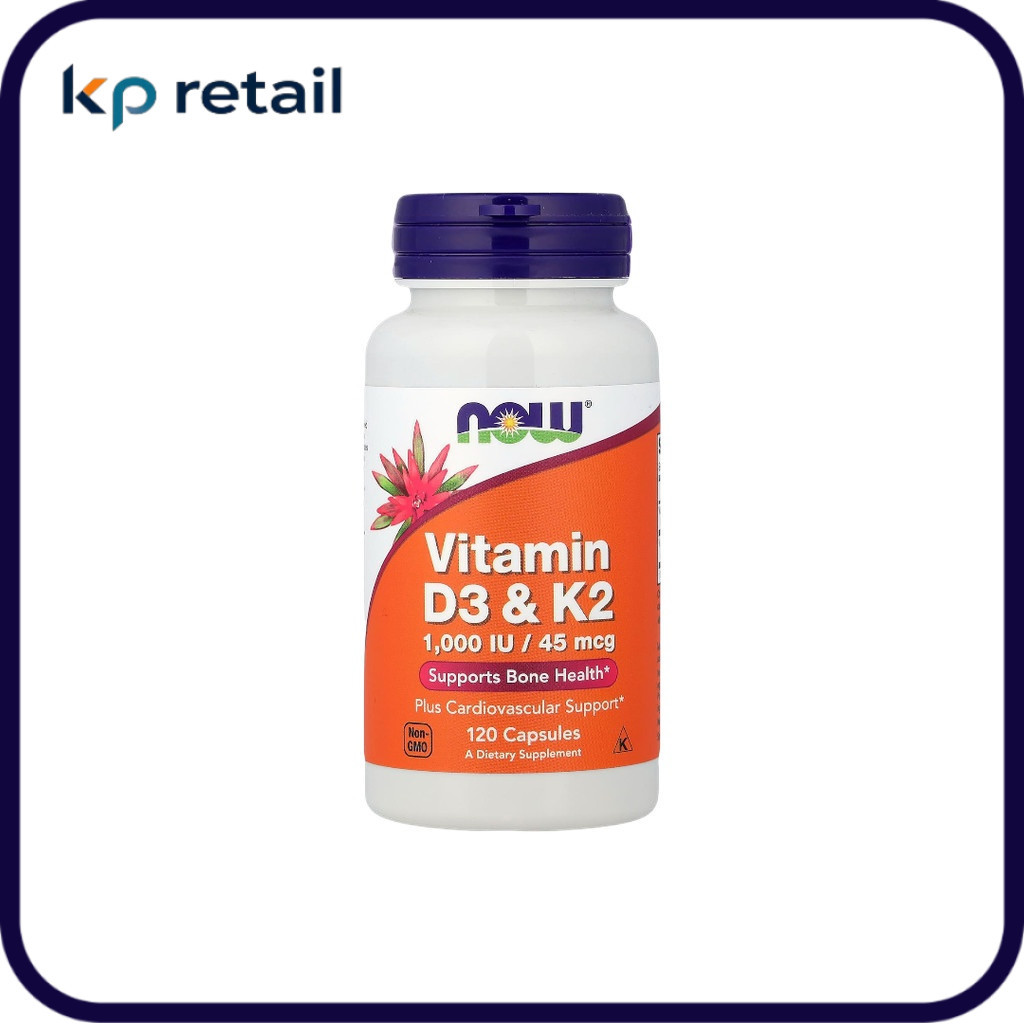 วิตามิน D3 และ K2 บรรจุ 120 แคปซูล