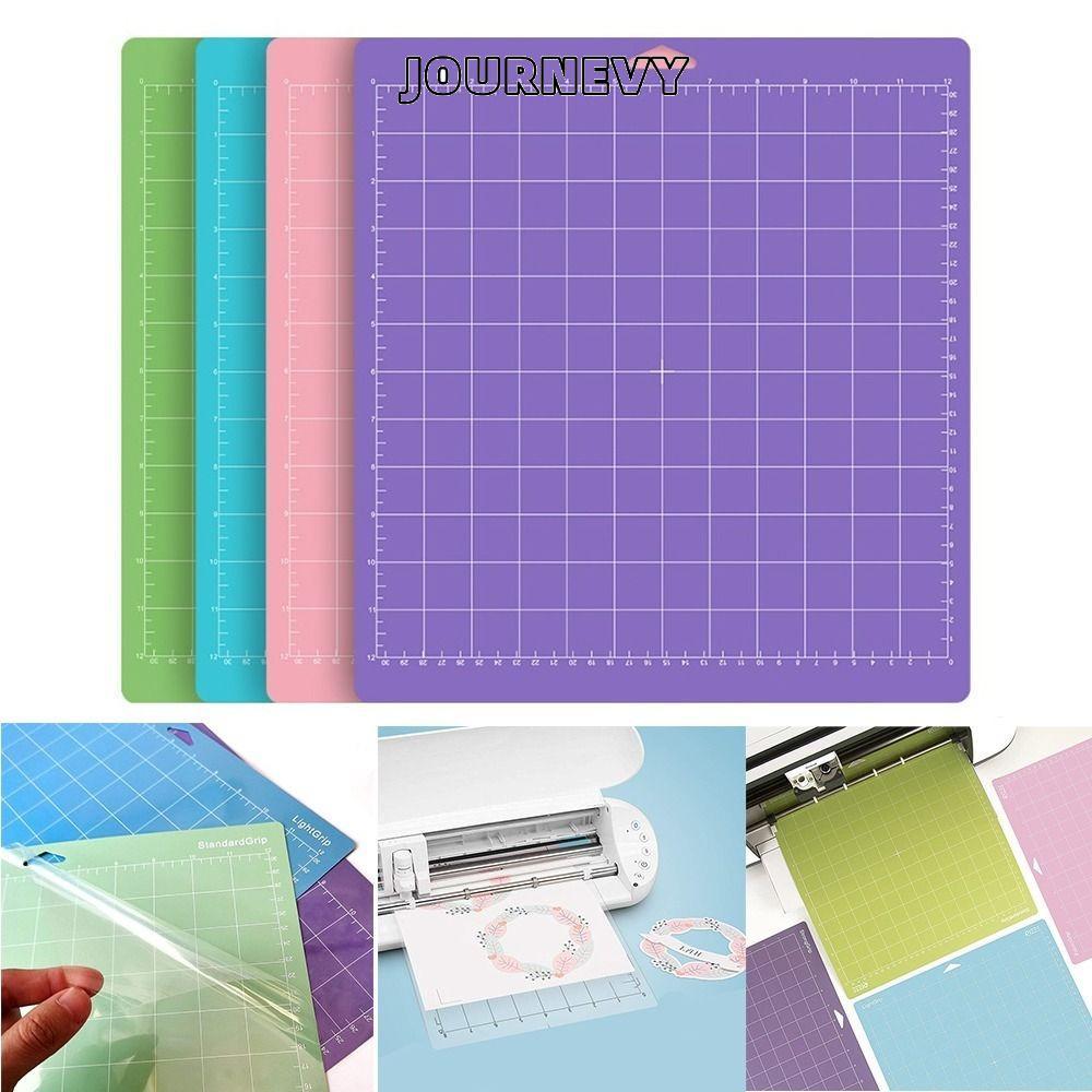 JOURNEVY แผ่นรองตัด, แผ่นรองตัด Cameo Silhouette กันลื่น, ทนทาน PVC หนาการ์ดสต็อกกาว Cricut Mat สําห