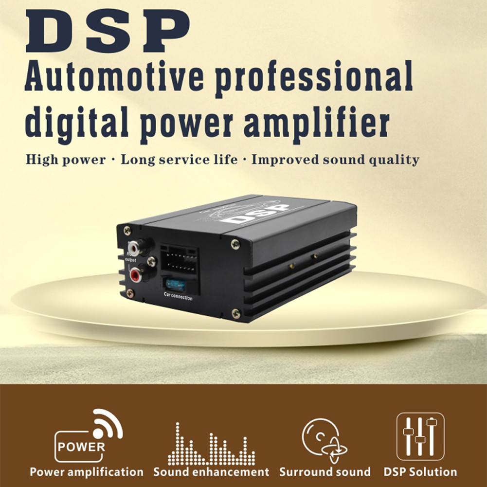 DSP Car Power Amplifier 4-Channel Audio Digital Sound Processor Car DSP Amplifier for Car Audio Enha