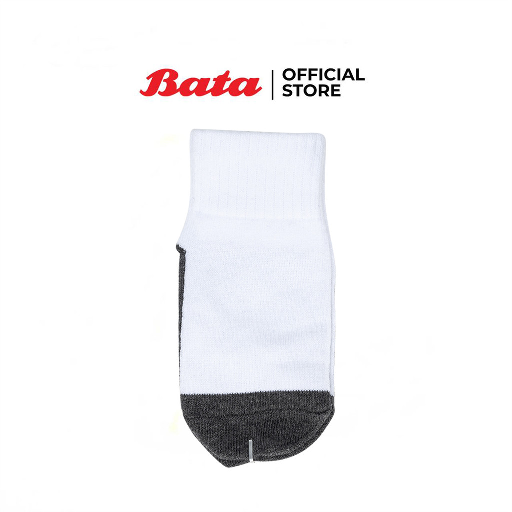 Bata บาจา ถุงเท้านักเรียน  ข้อสั้น อายุ 7 - 9 ปี แพค 3 คู่ Unisex สีขาว รหัส 9541445