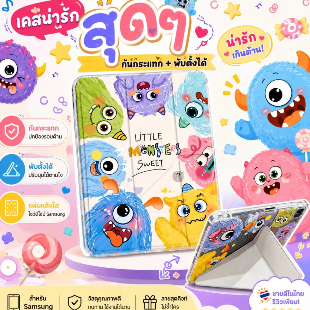 เคสแท็บเล็ตแกน Y ล่าสุดพร้อมที่ใส่ปากกาe สำหรับ S9/S10 11นิ้ว S8+/S9+/S10+12.4 S6 lite A9 A9+ A8 A11 A11+