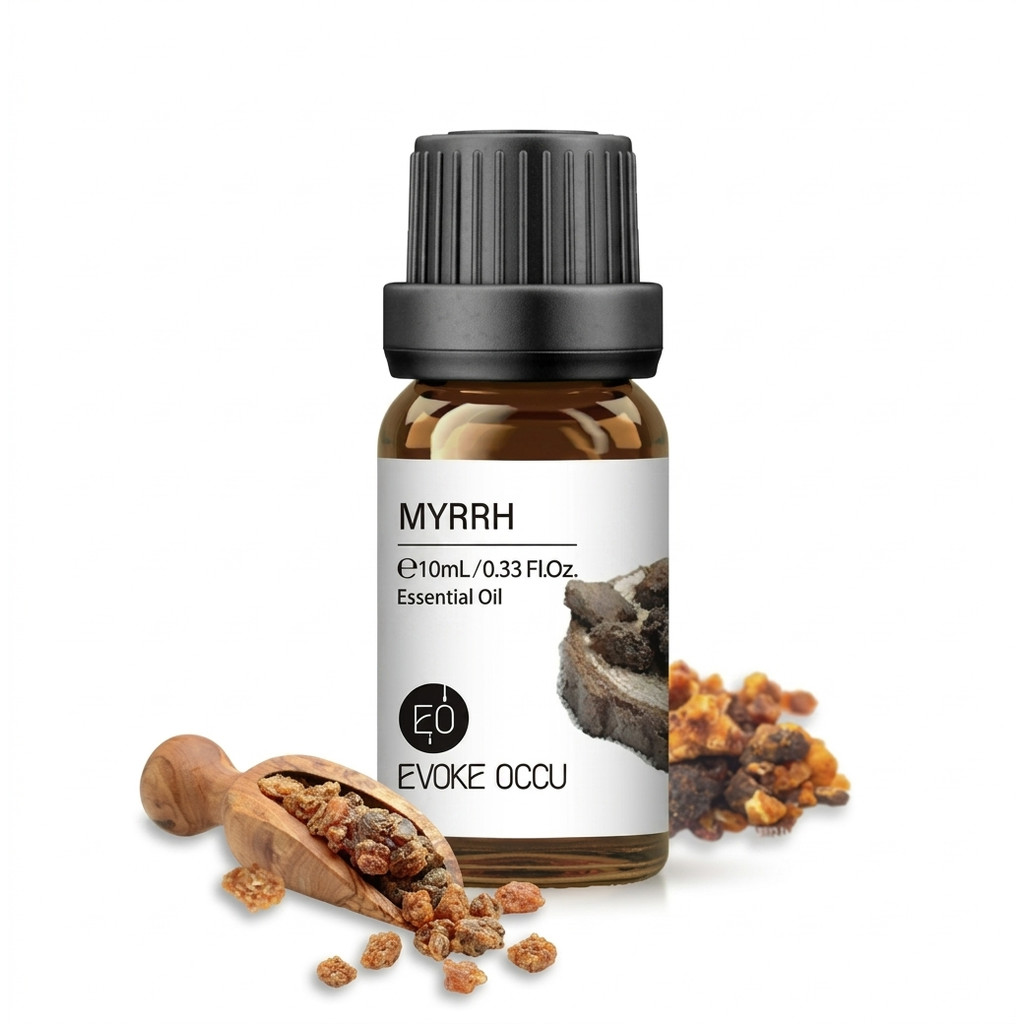 Aliztar 100% Myrrh Essential oil 10 ml. น้ำมันหอมระเหยเมอห์ (มดยอบ) น้ำมันหอมอโรม่า สกัดจากธรรมชาติ น้ำมันหอมธรรมชาติแท้