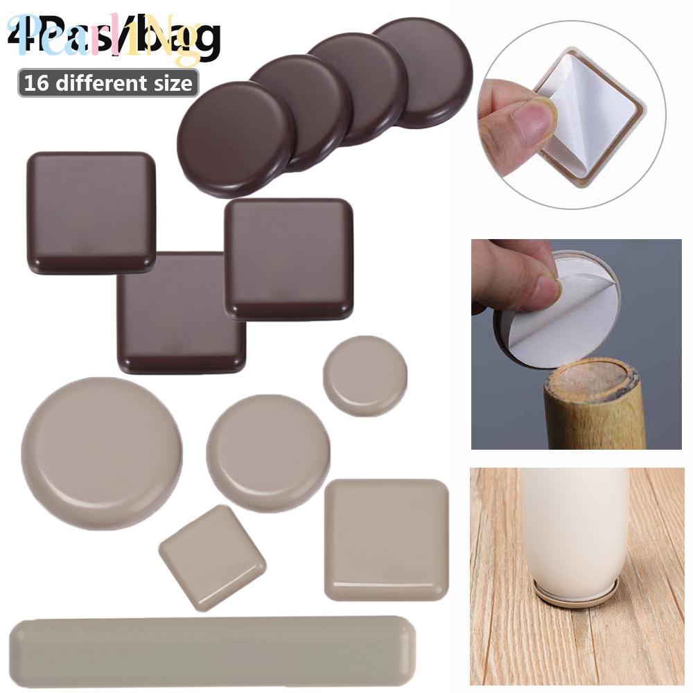 PEARLTH 4pcs เฟอร์นิเจอร์ขา Slider Pads สวมใส่-resisting หนากันชนเก้าอี้อุปกรณ์โต๊ะโซฟา Self-Adhesive ชั้น Protector