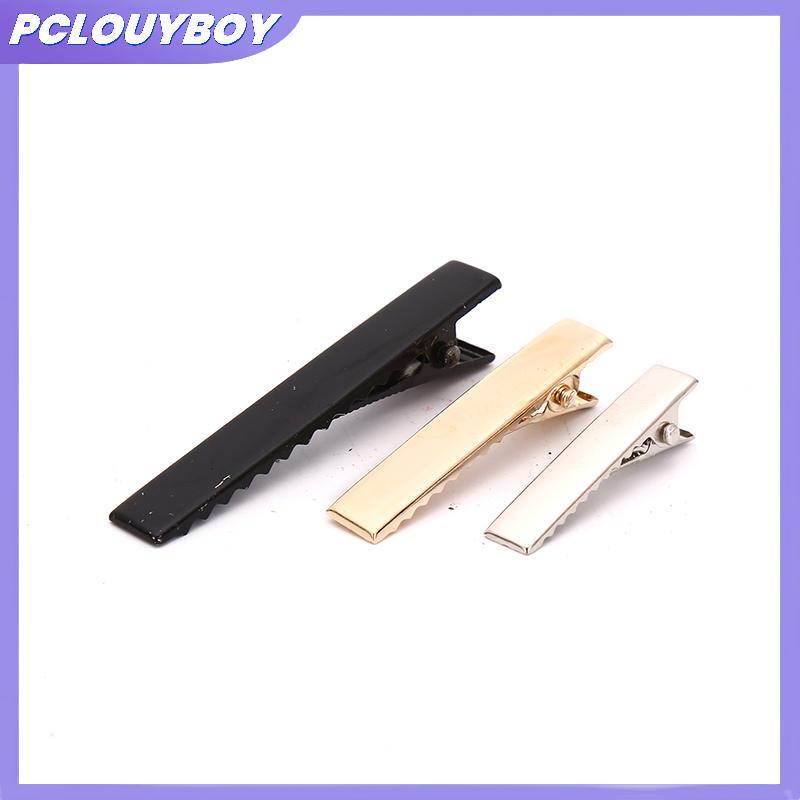 PCLUYBOY 100 ชิ้นกิ๊บติดผมเดี่ยวง่ามจระเข้ Hairpin nk การตั้งค่าคลิปผม PCLUYBOY