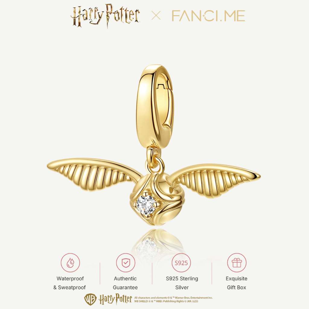 Harry Potter x FANCIME Golden Snitch Sterling Silver Charm