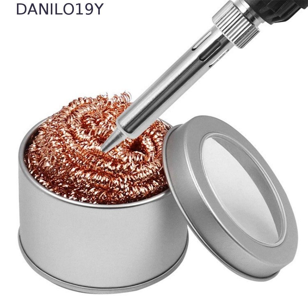 DANILO19Y Wire Cleaner Ball, โลหะ Dross กล่องทําความสะอาด Iron Tip Cleaner, Quick Tin Removal ทองแดงตาข่ายกรอง C Desoldering หัวแร้งเครื่องมือ