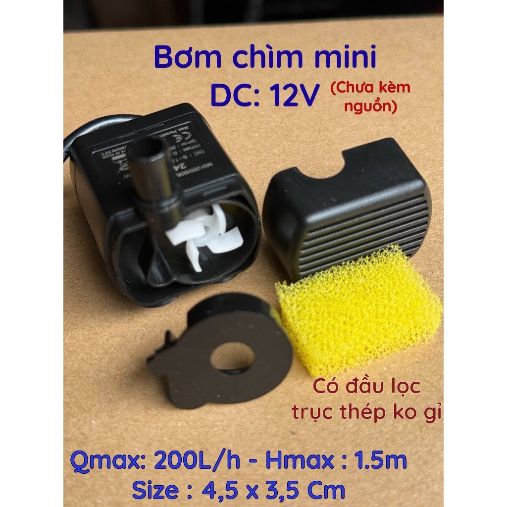 MINI Submersible PUMP 12V – ปั๊มจิ๋ว 200L/H