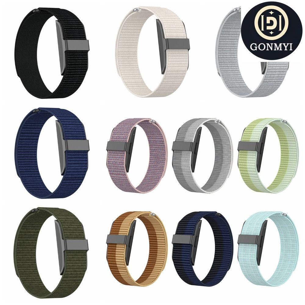 GONMYI Fitness Tracker สายรัด, 20 มม.ไนลอนกีฬา,ปรับนุ่ม Breathable สายรัดข้อมือสําหรับ Hume Band สําหรับ Hume Health Band